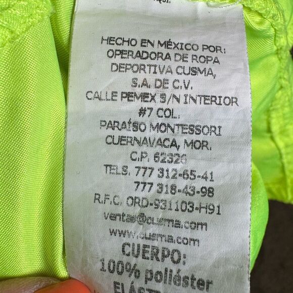 Cusma neon yellow board boardie skirt with pockets size g (large) - Picture 5 of 5